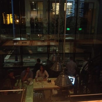 Underbelly - View from the cool new upstairs seating area! Not officially open yet, but due to the rain they sat us up there - Bars Near Me - San Diego, California