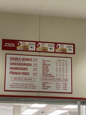 Menu photo 3 In-N-Out Burger Las Vegas, NV
