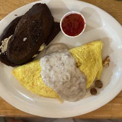 Cheryl's Landing and Marina - Country Omelet with rye and strawberry jam