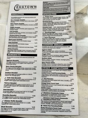 Menu photo 1 Eggtown Sarasota Sarasota, FL