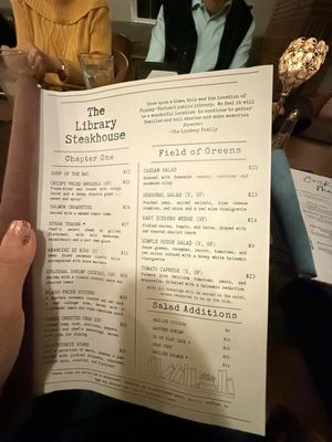 Menu photo 5 The Library Steakhouse Fuquay Varina, NC Menu photo 5 The Library Steakhouse Fuquay Varina, NC