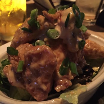 Bonefish Grill - Bang bang chicken. This side is usually made with shrimp but I have a shellfish allergy so it was altered for me - Seafood Near Me - Greensboro, North Carolina