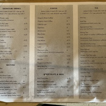 YakiniQ CAFE - Drink menu - Bakeries Near Me - San Francisco, California