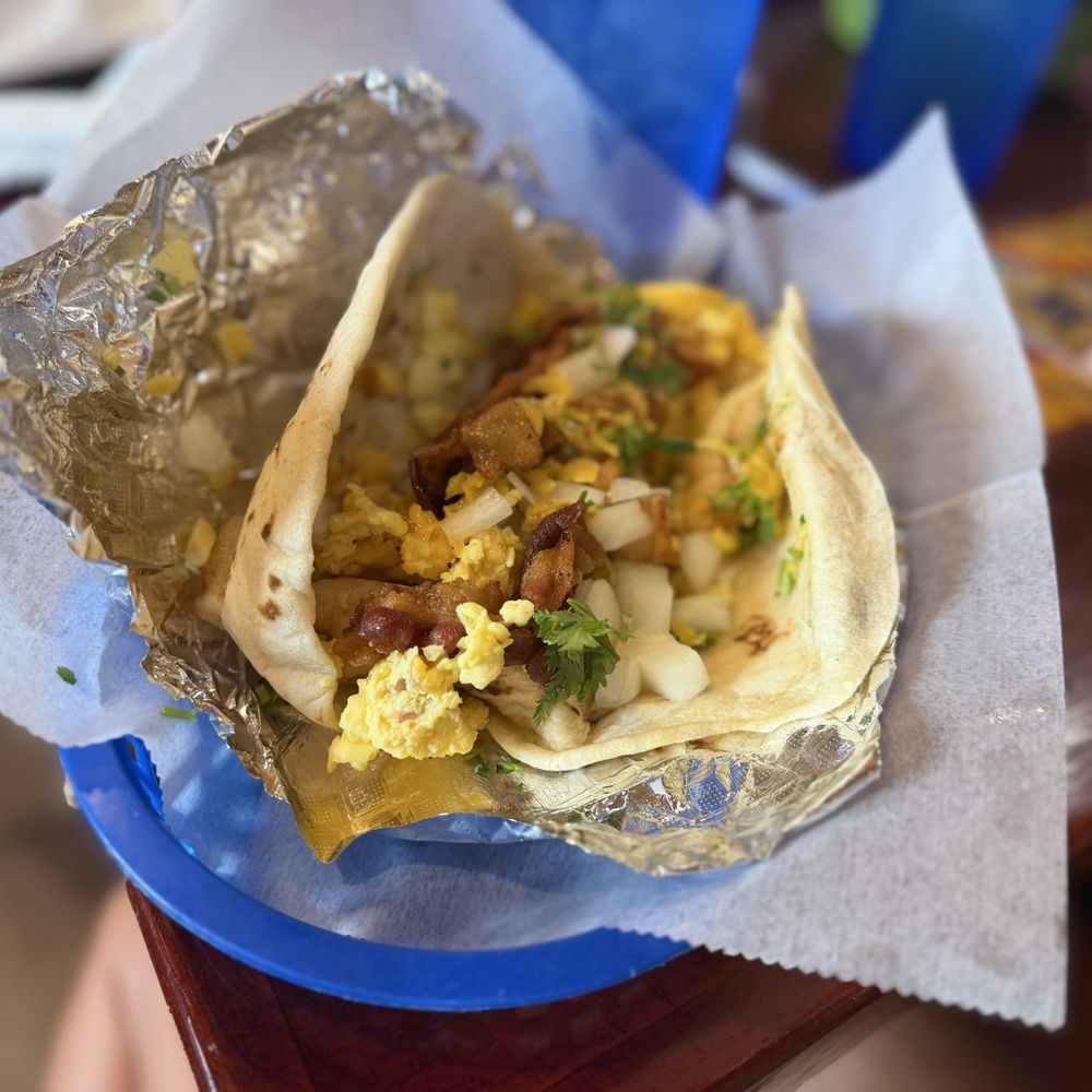 Super Taco - Breakfast taco - Mexican Near Me - Marble Falls, Texas