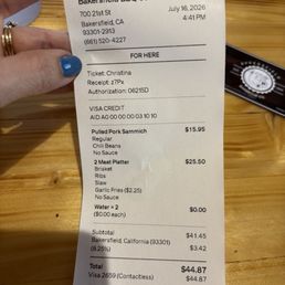Typical pricing for BBQ Typical pricing for BBQ