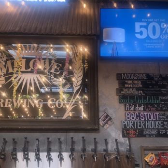Mt. Lowe Brewing Co. - Front of the bar with TVs - Breweries Near Me - Arcadia, California