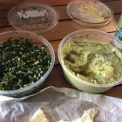 Brother's Products - Tabouleh and cilantro hummus.