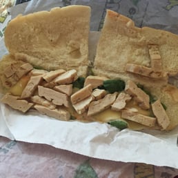 This is a Buffalo Chicken Sub with Spinach and Ranch? It apparently is at this Subway. This is the most pathetic sandwich I've ever had. This is a Buffalo Chicken Sub with Spinach and Ranch? It apparently is at this Subway. This is the most pathetic sandwich I've ever had.