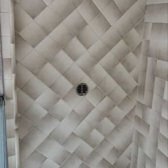 The Grout Expert - Shower before - Grout Services Near Me