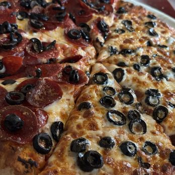 Pizza My Way - Medium all olive, add pepperoni to half - Italian Near Me - Pacific Grove, California