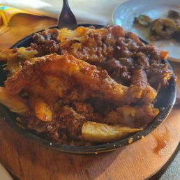 The appetizer I ordered was chili cheese fries, the were super good. The appetizer I ordered was chili cheese fries, the were super good.