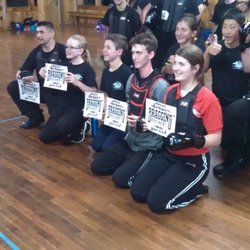Karate For Kids - Leadership Camp team sparring