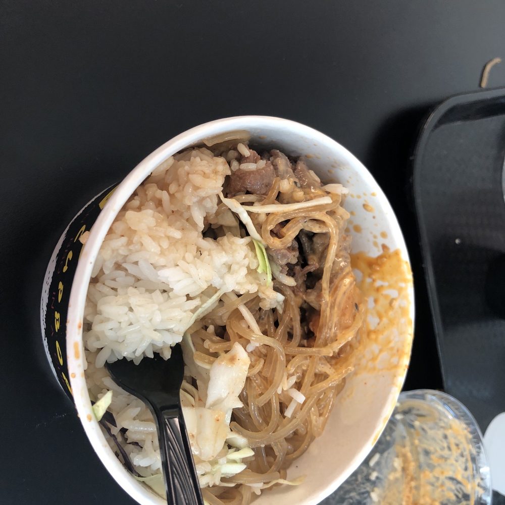 Cupbop - Korean BBQ - This is the combo bop . Rice, beef, chicken,glass noodles and cabbage with a spicy mayo . Really delicious flavor - Korean Near Me - Phoenix, Arizona Cupbop - Korean BBQ - This is the combo bop . Rice, beef, chicken,glass noodles and cabbage with a spicy mayo . Really delicious flavor - Korean Near Me - Phoenix, Arizona