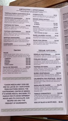 Menu photo 3 Caadxi Mezcaleria Redmond, WA Menu photo 3 Caadxi Mezcaleria Redmond, WA