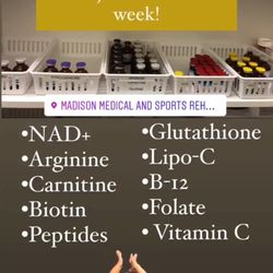 Madison Medical & Sports Rehab Center - Wellness Solutions - biotin, vitamins, nad+.