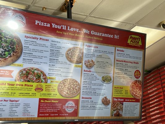 Menu photo 1 Porky's Pizza Long Beach, CA Menu photo 1 Porky's Pizza Long Beach, CA