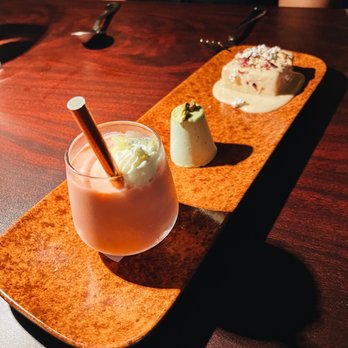 Junoon - Trio dessert!! Very interesting and cute presentation! - Indian Near Me - New York, New York Junoon - Trio dessert!! Very interesting and cute presentation! - Indian Near Me - New York, New York