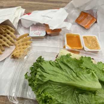 Chick-fil-A - Waffle Chick-fil-A Waffle Potato Fries- and Spicy Deluxe Sandwich (lettuce wrapped) - Fast Food Near Me - Denver, Colorado