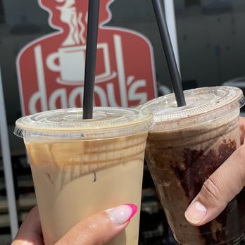 Dagny's Coffee Company - Macadamia Nut Latte and mint chocolate latte blended - Coffee & Tea Near Me - Bakersfield, California