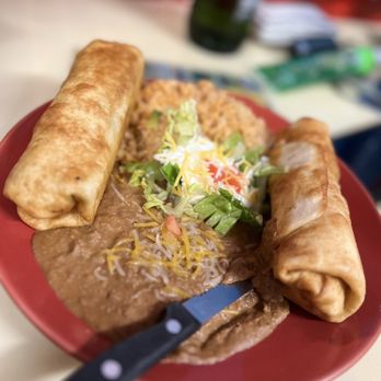 El Palenque - Beef Chimichanga Plate - Tacos Near Me - Wahiawa, Hawaii