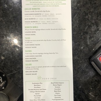Surcheros Fresh Mex - Menu - Tex-Mex Near Me - Savannah, Georgia