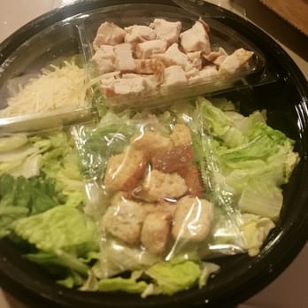 Domino's Pizza - Chicken Caesar Salad; fed 3 of us as a side dish.  Tasty! - Chicken Wings Near Me - Dinuba, California