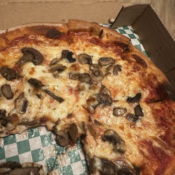 Gino's Italian Restaurant - Two topping pizza mushrooms and extra cheese - Pizza Near Me - Round Rock, Texas