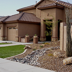 Landscape Images - Perfect combination of desert-scape and sod.