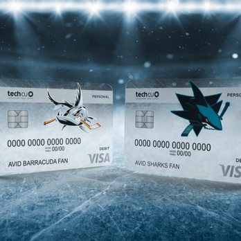 Technology Credit Union - Presenting the new, limited edition Sharks and Barracuda co-branded cards are here - Tech CU - Banks & Credit Unions Near Me - Milpitas, California Technology Credit Union - Presenting the new, limited edition Sharks and Barracuda co-branded cards are here - Tech CU - Banks & Credit Unions Near Me - Milpitas, California