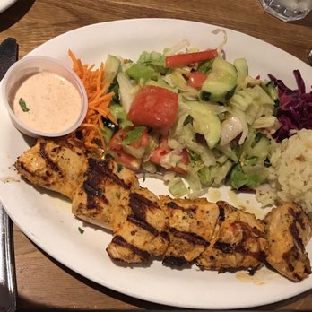 Hummus Mediterranean Kitchen - Chicken kebab plate, so great! - Mediterranean Near Me - San Mateo, California Hummus Mediterranean Kitchen - Chicken kebab plate, so great! - Mediterranean Near Me - San Mateo, California
