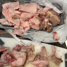 Christmas dinner. 12 beef shortribs came out to around $140 of mostly fat. Christmas dinner. 12 beef shortribs came out to around $140 of mostly fat.