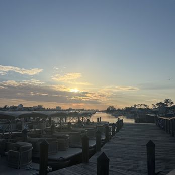 Off The Hook Bar & Grill - View from table looking onto water - Burgers Near Me - Panama City Beach, Florida