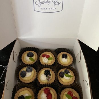 Factory Girl Bake Shop - Lemon cream berry tartlettes - Bakeries Near Me - New Hope, Pennsylvania Factory Girl Bake Shop - Lemon cream berry tartlettes - Bakeries Near Me - New Hope, Pennsylvania