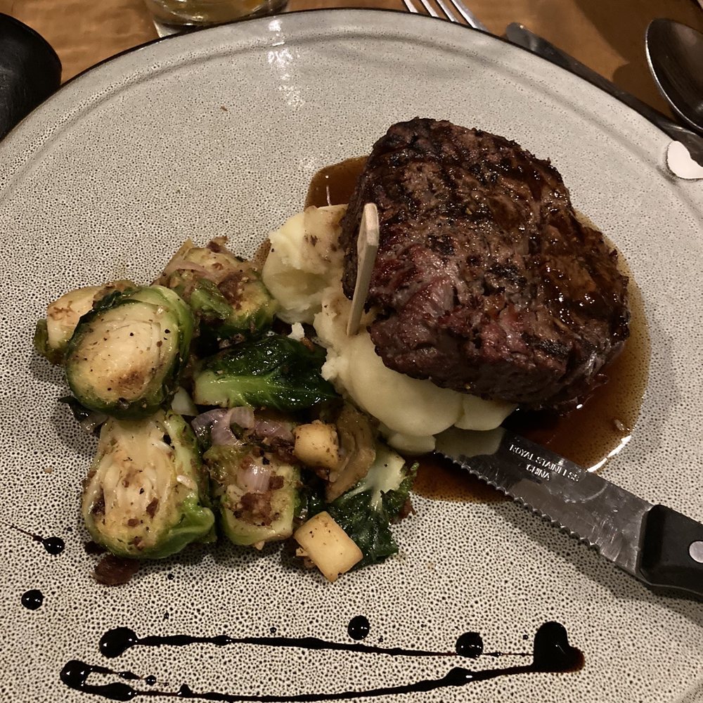 Caffe Gelato - a steak and vegetables on a plate - Italian Near Me - Newark, Delaware Caffe Gelato - a steak and vegetables on a plate - Italian Near Me - Newark, Delaware