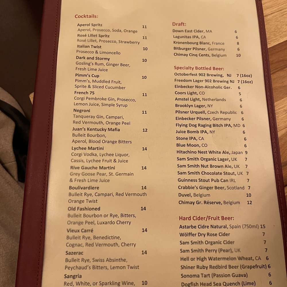 Bistro La Source - Drink Menu - French Near Me - Jersey City, New Jersey Bistro La Source - Drink Menu - French Near Me - Jersey City, New Jersey