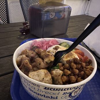 Nick The Greek - Mediterranean Bowl with chicken - Greek Near Me - Ventura, California Nick The Greek - Mediterranean Bowl with chicken - Greek Near Me - Ventura, California