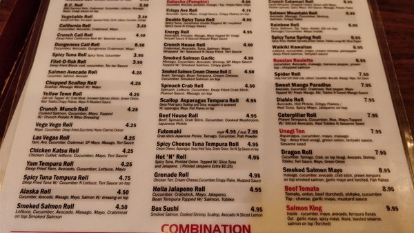 Menu photo 3 Sushi California Vancouver, BC Menu photo 3 Sushi California Vancouver, BC
