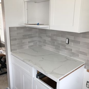 Innovative Tile Designs - Kitchen back splash finished with schluter - Flooring Near Me Innovative Tile Designs - Kitchen back splash finished with schluter - Flooring Near Me