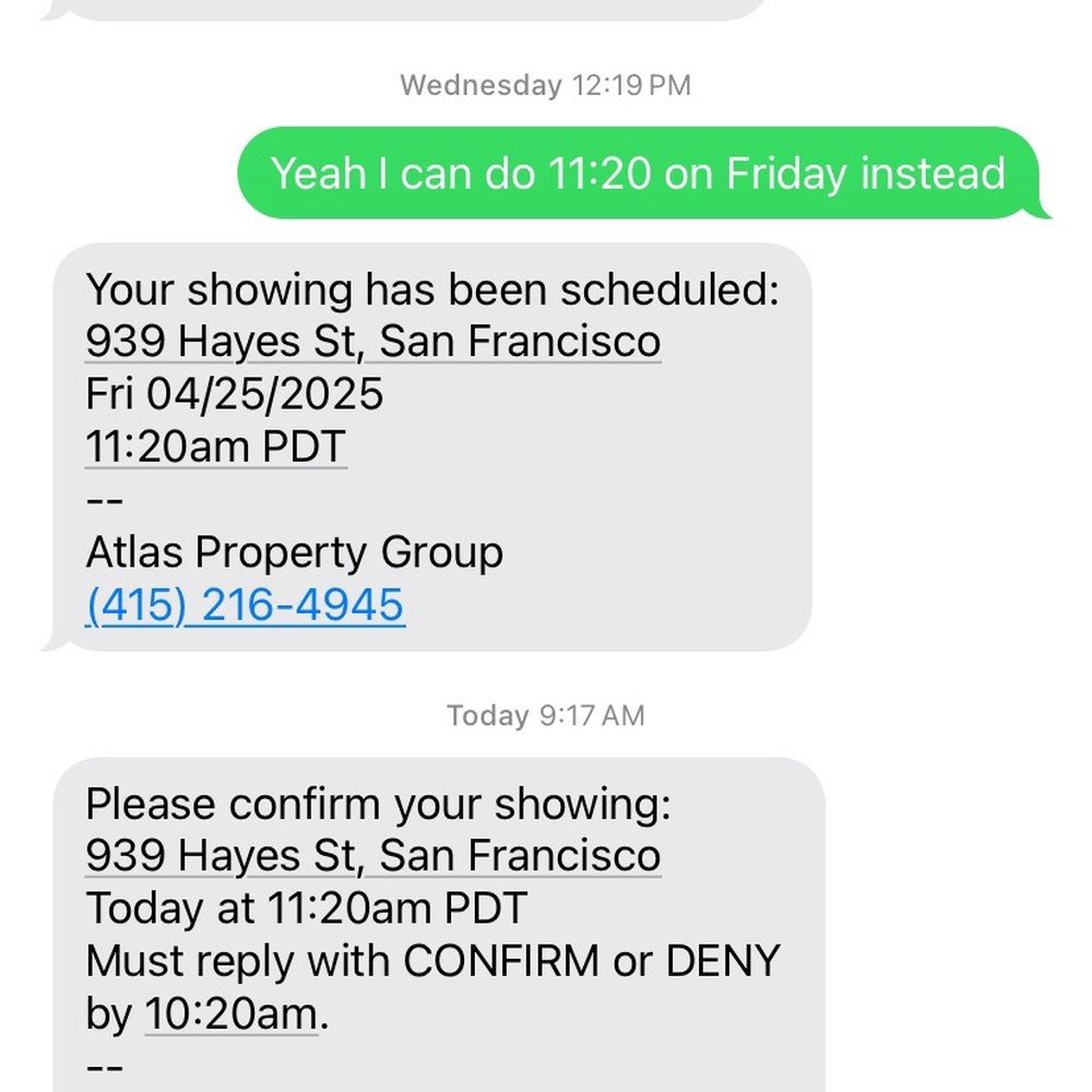 text message with atlas