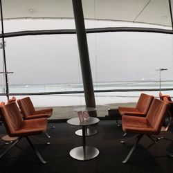 Flughafen Graz - View of airport from lounge in early March 2018. Waiting for my flight out of Graz, Austria .
