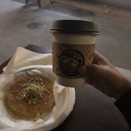 Crispy Knafa with Arabic Coffee Crispy Knafa with Arabic Coffee
