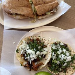 Pastor Torta Pastor Taco & Fajita Taco