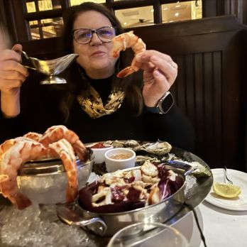 The Palm - Charlotte - Jumbo shrimp it is:  And talk about good shae!  Ohhh yeah!!  Dip that in the good PURE KETCHUP!! I sure will! - Steakhouses Near Me - Charlotte, North Carolina