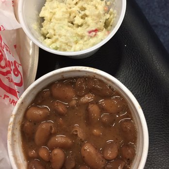 Cousin's BBQ - Potato salad and pinto beans sides - Barbeque Near Me - Dallas, Texas
