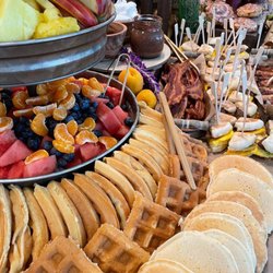 Prepping The Bay - Brunch style grazing table