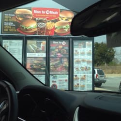 Mcdonalds drive through menu