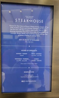 Menu photo 6 Voltaggio Brothers Steak House National Harbor, MD Menu photo 6 Voltaggio Brothers Steak House National Harbor, MD