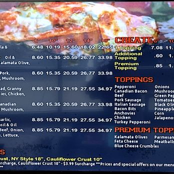 Glory Days Pizza - Menu Board (1 of 3) - Pizza Near Me - Overland Park, Kansas Glory Days Pizza - Menu Board (1 of 3) - Pizza Near Me - Overland Park, Kansas