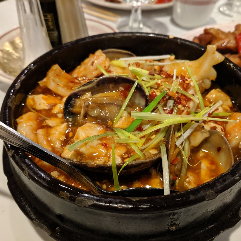 Chef Chu's - I believe this was the Sichuan Village-Style Clay Pot with clams and other assorted seafood. - Chinese Near Me - Los Altos, California