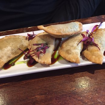 Travesias - Wontons, filled with Tostitos spinach dip - Latin American Near Me - Bronx, New York Travesias - Wontons, filled with Tostitos spinach dip - Latin American Near Me - Bronx, New York